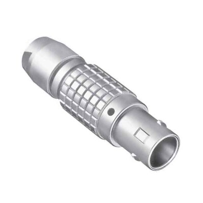 12 Position Circular Connector Plug, Male Pins Solder Cup - 1