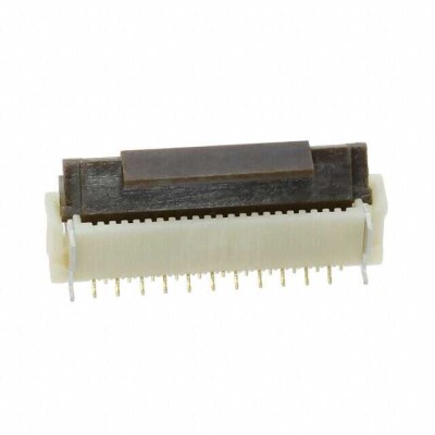 22 Position FFC, FPC Connector Contacts, Vertical - 1 Sided 0.020