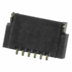 6 Position FFC, FPC Connector Contacts, Top and Bottom 0.020
