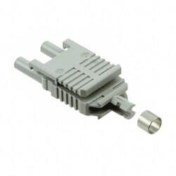 Fiber Optic Plug Connector Duplex 1000µm Gray - 1