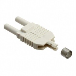 Fiber Optic Plug Connector Duplex 1000µm White - Broadcom Limited