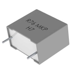 0.1 µF Film Capacitor 700V 2000V (2kV) Polypropylene (PP), Metallized Radial - KEMET