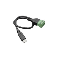 5-Pin Type-C Male to Solderless Terminal Power Cable (30cm, 5V 2A Output) - DFRobot