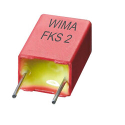 2200 pF Film Capacitor 63V 100V Polyester, Polyethylene Terephthalate (PET) Radial - WIMA