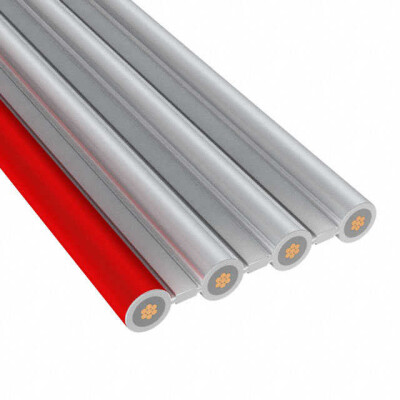 Flat Ribbon Cable Gray 4 Conductors 0.100