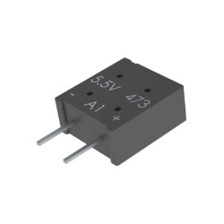 100 mF (EDLC) Supercapacitor 5.5 V Radial 100Ohm @ 1kHz 1000 Hrs @ 70°C - KEMET