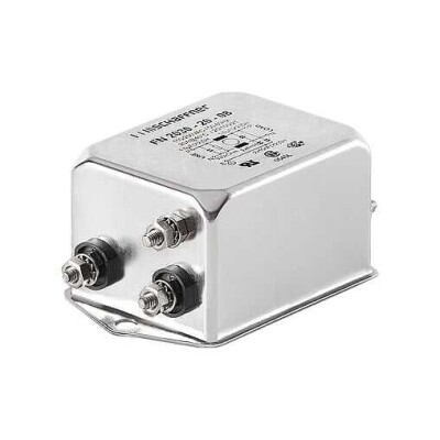 Single Phase EMC/EMI Line Filter 16 A 250V DC ~ 400Hz Single Stage Quick Connect - 1