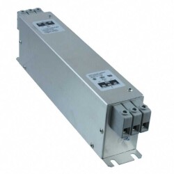 Three Phase (Delta) EMC/EMI Line Filter 16 A DC ~ 60Hz Single Stage Terminal Block - TE Connectivity Schaffner