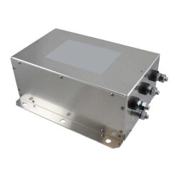 Three Phase (Delta) EMC/EMI Line Filter 150 A DC ~ 60Hz Three Stage Threaded Post (M10) - TE Connectivity Schaffner