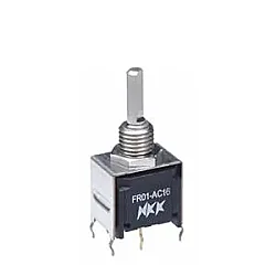 Dip Switch Hexadecimal Complement 16 Position Panel Mount Rotary with Shaft Actuator 100mA 5VDC - 1