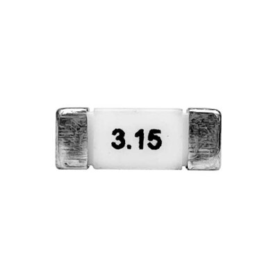 1 A 350 V 600 V Fuse Board Mount (Cartridge Style Excluded) Surface Mount 2-SMD, Square End Block - 1