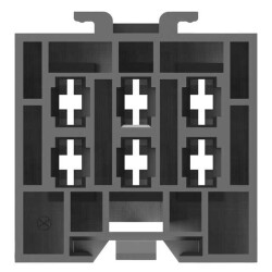 Fuse Holder 3 Circuit Blade Chassis Mount - Bracket; Panel Mount - TE Connectivity AMP Connectors (1)