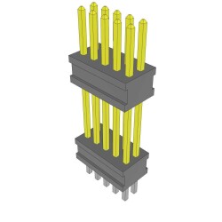 10 Position Header Spacer Connector 0.050
