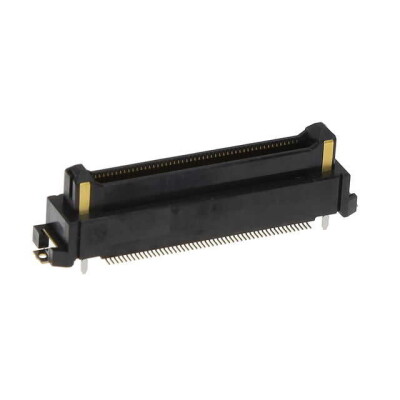 104 (100 + 4 Power) Position Connector Header, Outer Shroud Contacts Surface Mount Gold - 1