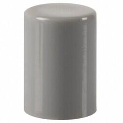 Round Pushbutton Switch Cap Gray Snap Fit - C&K