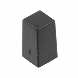 Square Pushbutton Switch Cap Black Snap Fit - C&K