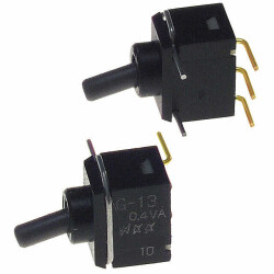Toggle Switch SPDT Through Hole, Right Angle - NKK Switches (1)