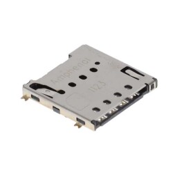 9 (8 + 1) Position Card Connector Micro SIM Surface Mount, Right Angle Gold - 1