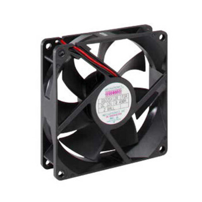Fan Tubeaxial 24VDC Square - 92mm L x 92mm H Ball 58.0 CFM (1.62m³/min) 3 Wire Leads - 1