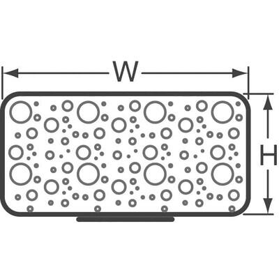 Gasket fab/foam 127x457.2mm rec - 2