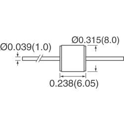 Gas Discharge Tube 500 V 20000A (20kA) ±20% 2 Pole Through Hole - 2