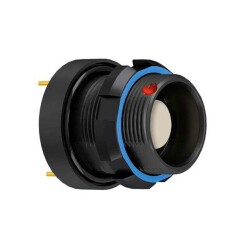 12 (10 + 2 Power) Position Circular Connector Receptacle, Female Sockets Solder - ODU