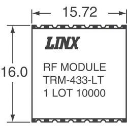 General ISM 1GHz Transceiver Module 433MHz Castellation Surface Mount - 2