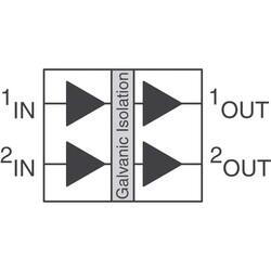 General Purpose Digital Isolator 1000Vrms 2 Channel 110Mbps 100kV/µs CMTI 8-TSSOP, 8-MSOP (0.118