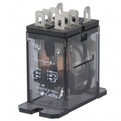 General Purpose Relay DPDT (2 Form C) 24VDC Coil Chassis Mount - 1