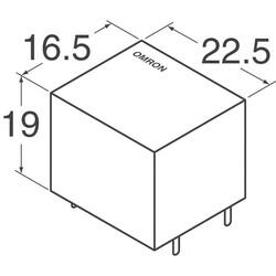 General Purpose Relay SPDT (1 Form C) 12VDC Coil Through Hole - 3