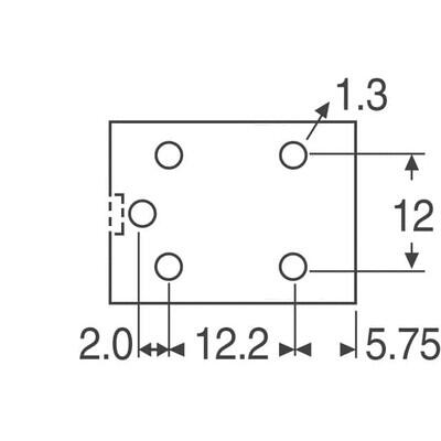 General Purpose Relay SPDT (1 Form C) 12VDC Coil Through Hole - 4