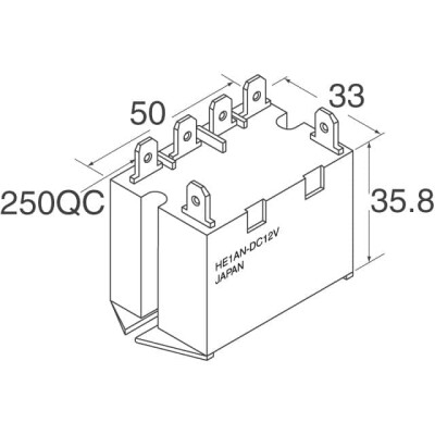 General Purpose Relay DPST-NO (2 Form A) 24VDC Coil Chassis Mount - 2