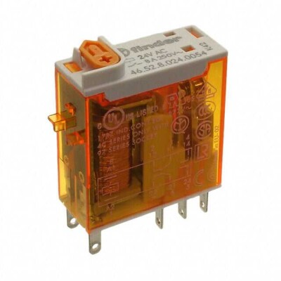 General Purpose Relay DPDT (2 Form C) 24VAC Coil Socketable - 1