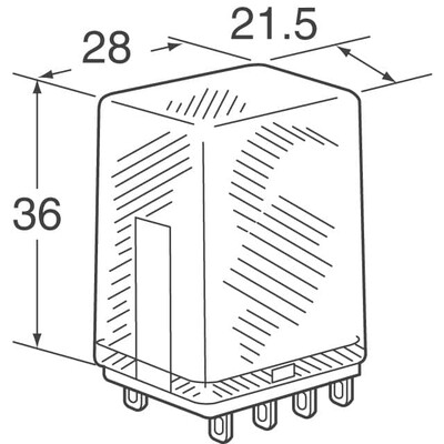 General Purpose Relay 4PDT (4 Form C) 24VDC Coil Socketable - 2