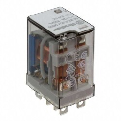 General Purpose Relay DPDT (2 Form C) 24VDC Coil Socketable - Finder Relays, Inc.
