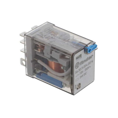 General Purpose Relay DPDT (2 Form C) 24VDC Coil Socketable - 1