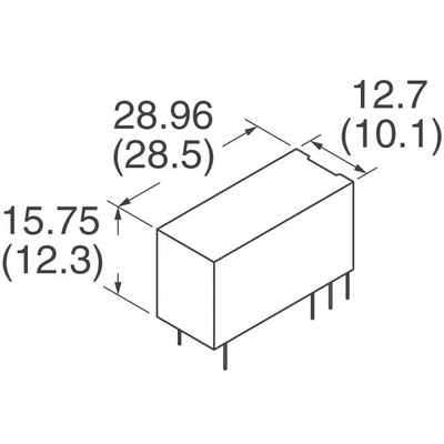 General Purpose Relay DPDT (2 Form C) 12VDC Coil Through Hole - 2