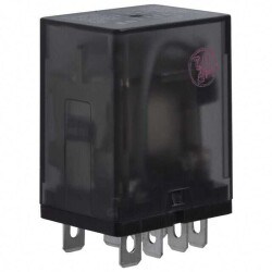 General Purpose Relay DPDT (2 Form C) 24VAC Coil Socketable - TE Connectivity Potter & Brumfield Relays