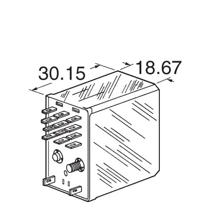 General Purpose Relay DPDT (2 Form C) 24VDC Coil Through Hole - 2