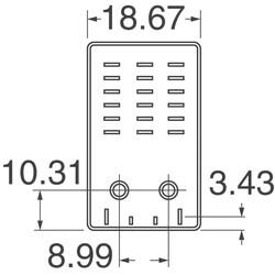 General Purpose Relay DPDT (2 Form C) 24VDC Coil Through Hole - 3