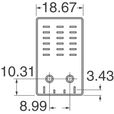 General Purpose Relay DPDT (2 Form C) 24VDC Coil Through Hole - 3