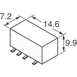 General Purpose Relay DPDT (2 Form C) Surface Mount - 3