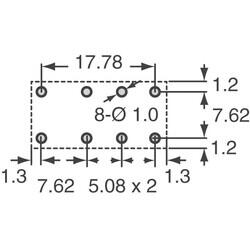 General Purpose Relay DPDT (2 Form C) Through Hole - 2