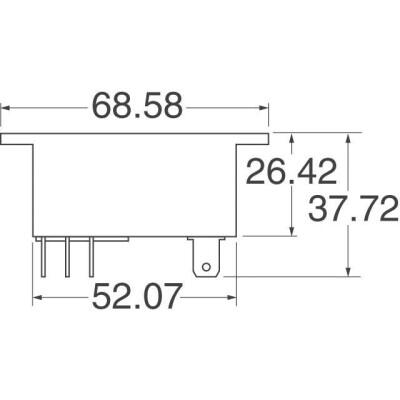 General Purpose Relay DPST-NO (2 Form A) 24VDC Coil Through Hole - 2