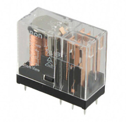 General Purpose Relay DPDT (2 Form C) 24VDC Coil Through Hole - Omron Electronics Inc-EMC Div
