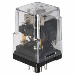 General Purpose Relay DPDT (2 Form C) 24VDC Coil Socketable - TE Connectivity Potter & Brumfield Relays