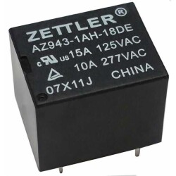 General Purpose Relay SPDT (1 Form C) 12VDC Coil Through Hole - American Zettler