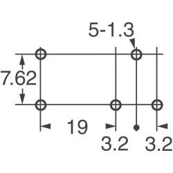 General Purpose Relay SPDT (1 Form C) 5VDC Coil Through Hole - 3