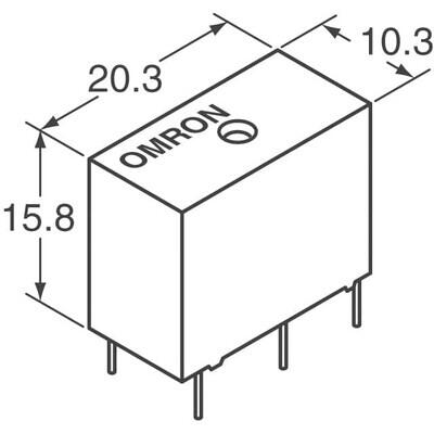 General Purpose Relay SPDT (1 Form C) 24VDC Coil Through Hole - 3