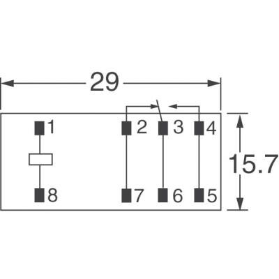 General Purpose Relay SPDT (1 Form C) 24VDC Coil Through Hole - 2